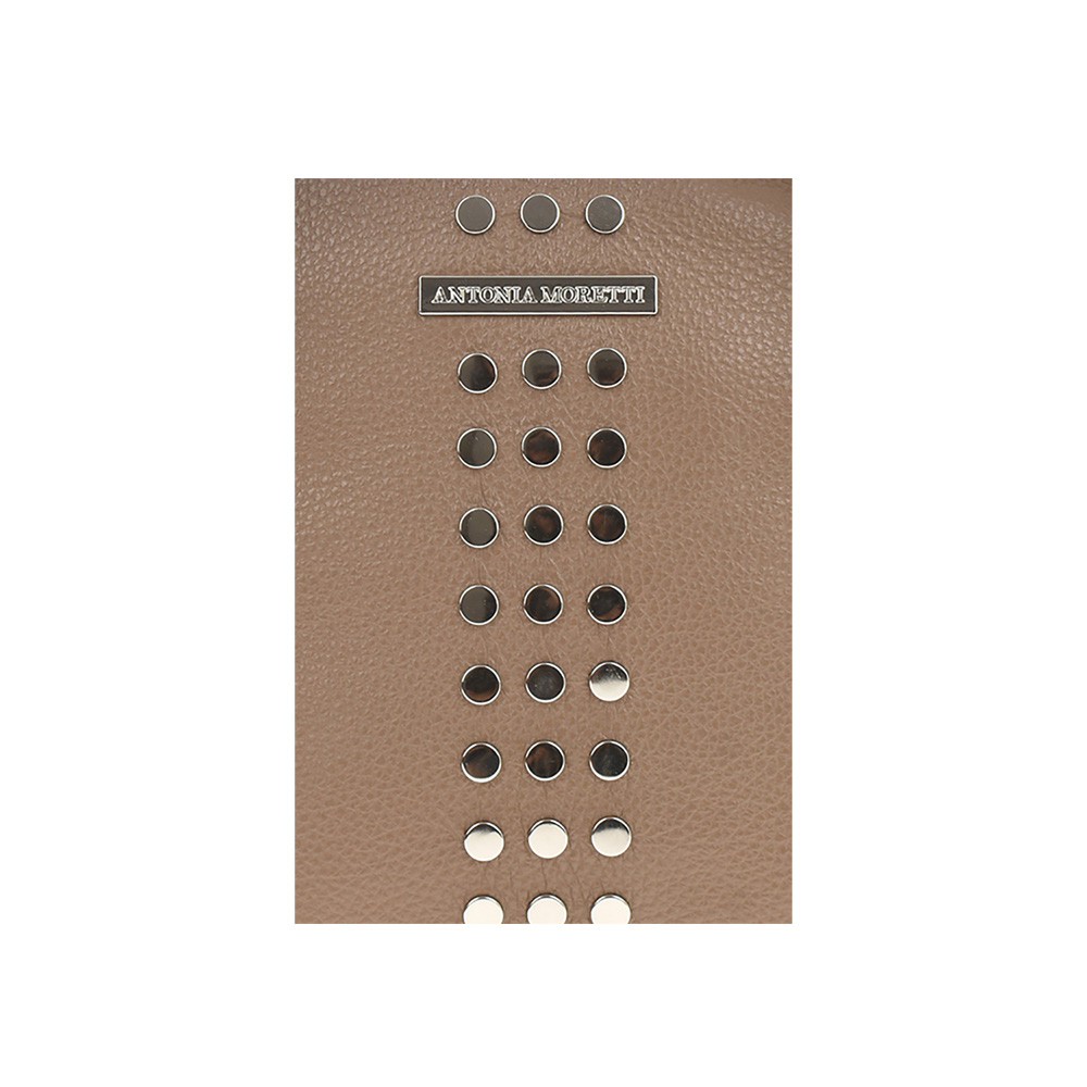 Rucsac dama din piele naturala Antonia Moretti AM0944, Grej, #4, Bagsy