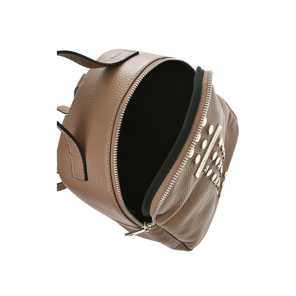 Rucsac dama din piele naturala Antonia Moretti AM0944, Grej, #5, Bagsy