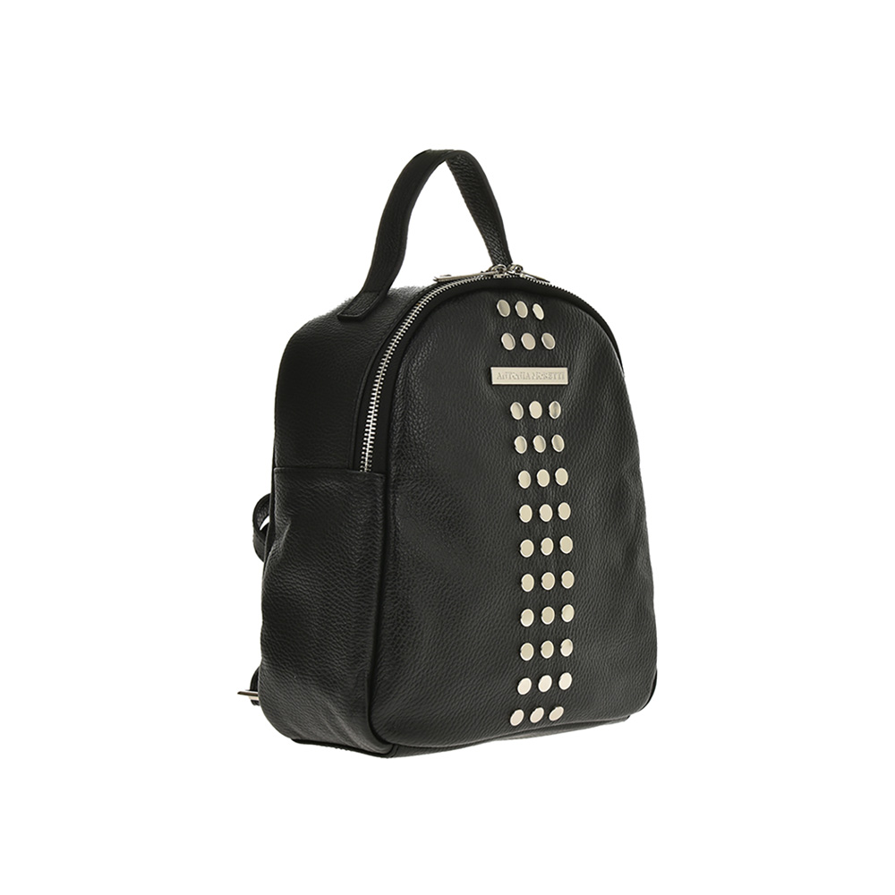 Rucsac dama din piele naturala Antonia Moretti AM0944, Nero, #2, Bagsy