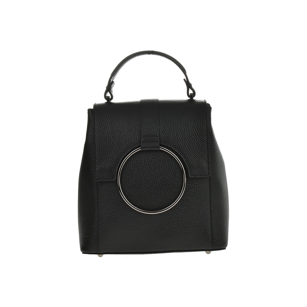 Rucsac dama din piele naturala Antonia Moretti AM0958, Negru, #1, Bagsy