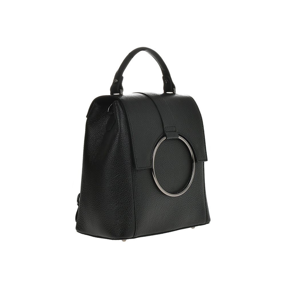 Rucsac dama din piele naturala Antonia Moretti AM0958, Negru, #2, Bagsy