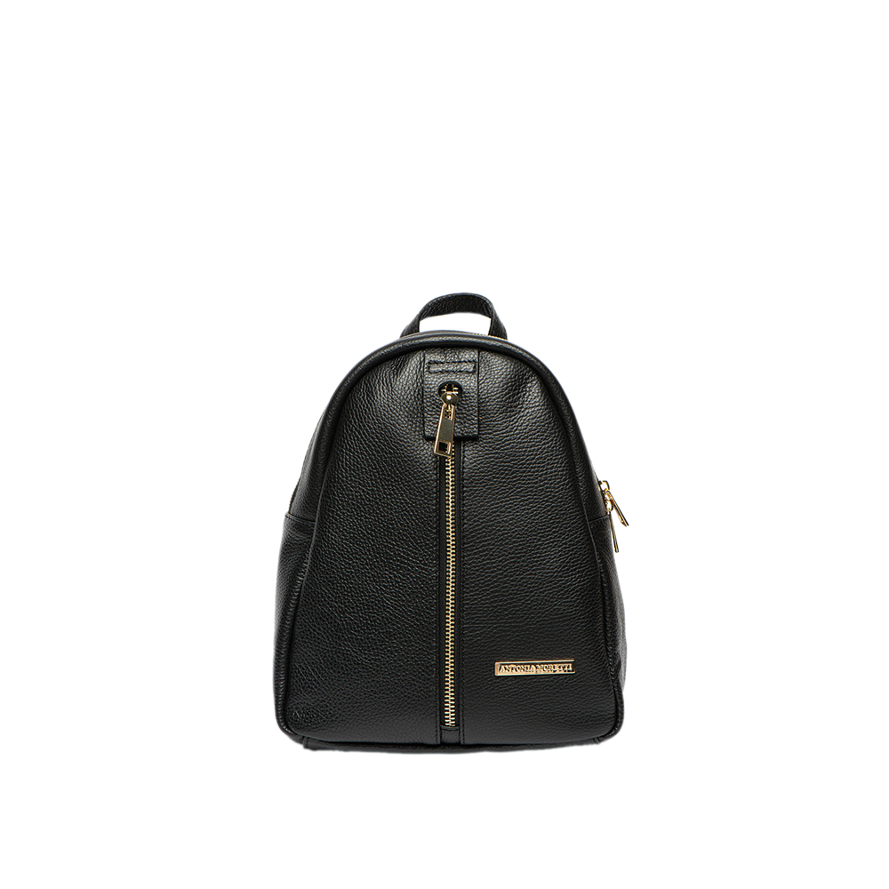 Rucsac dama din piele naturala Antonia Moretti AM0959, Negru, #1, Bagsy