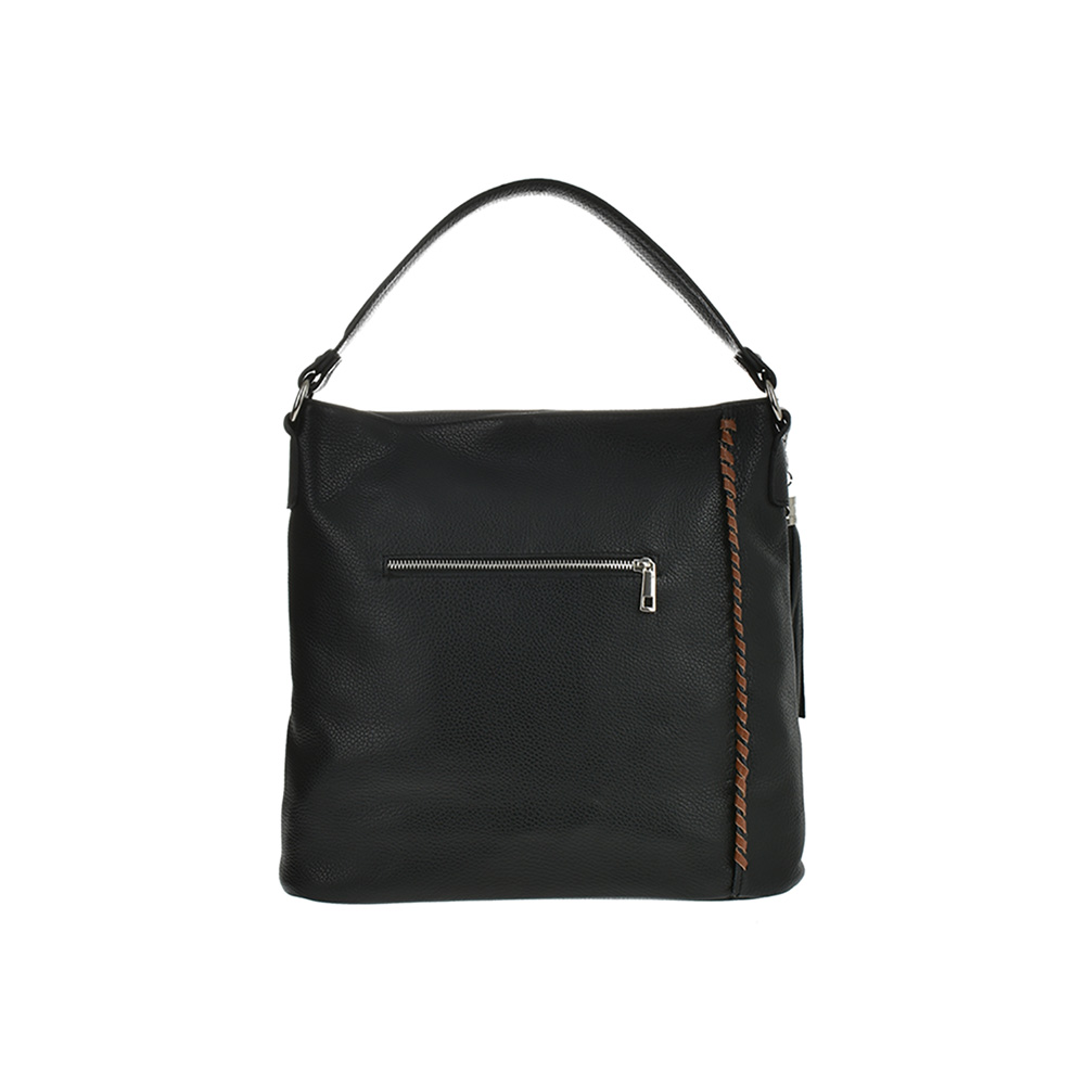 Geanta de mana din piele naturala Antonia Moretti AM0961, Negru, #3, Bagsy