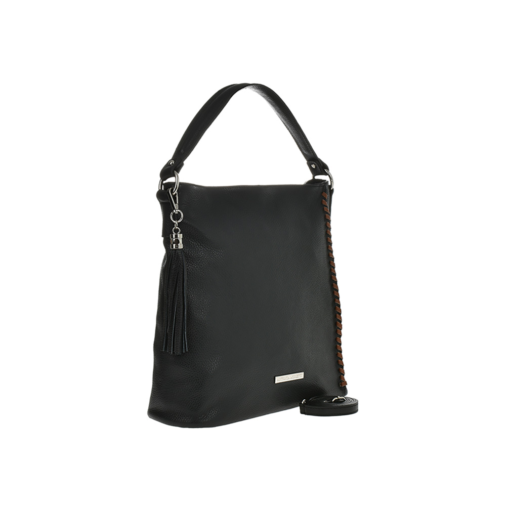 Geanta de mana din piele naturala Antonia Moretti AM0961, Negru, #2, Bagsy