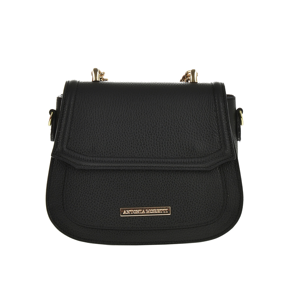 Geanta de mana din piele naturala Antonia Moretti AM0966, Negru, #1, Bagsy