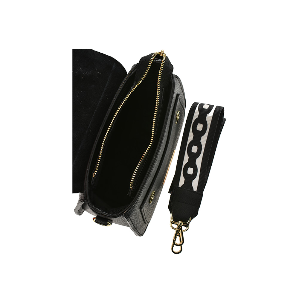 Geanta de mana din piele naturala Antonia Moretti AM0966, Negru, #5, Bagsy