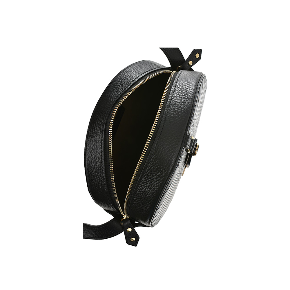 Geanta de umar din piele naturala Antonia Moretti AM0967, Negru, #5, Bagsy