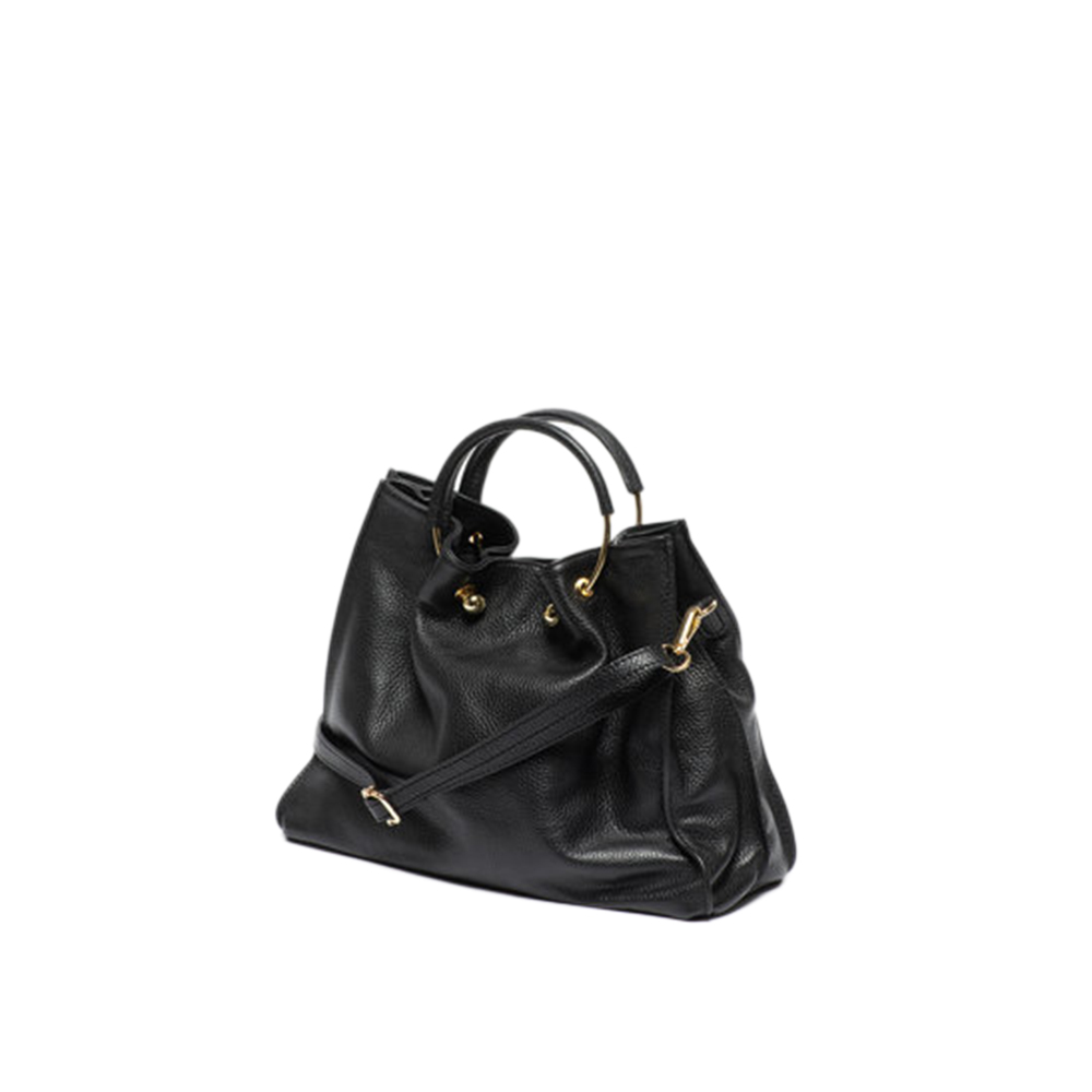 Geanta de mana din piele naturala Antonia Moretti AM1001, Negru, #2, Bagsy