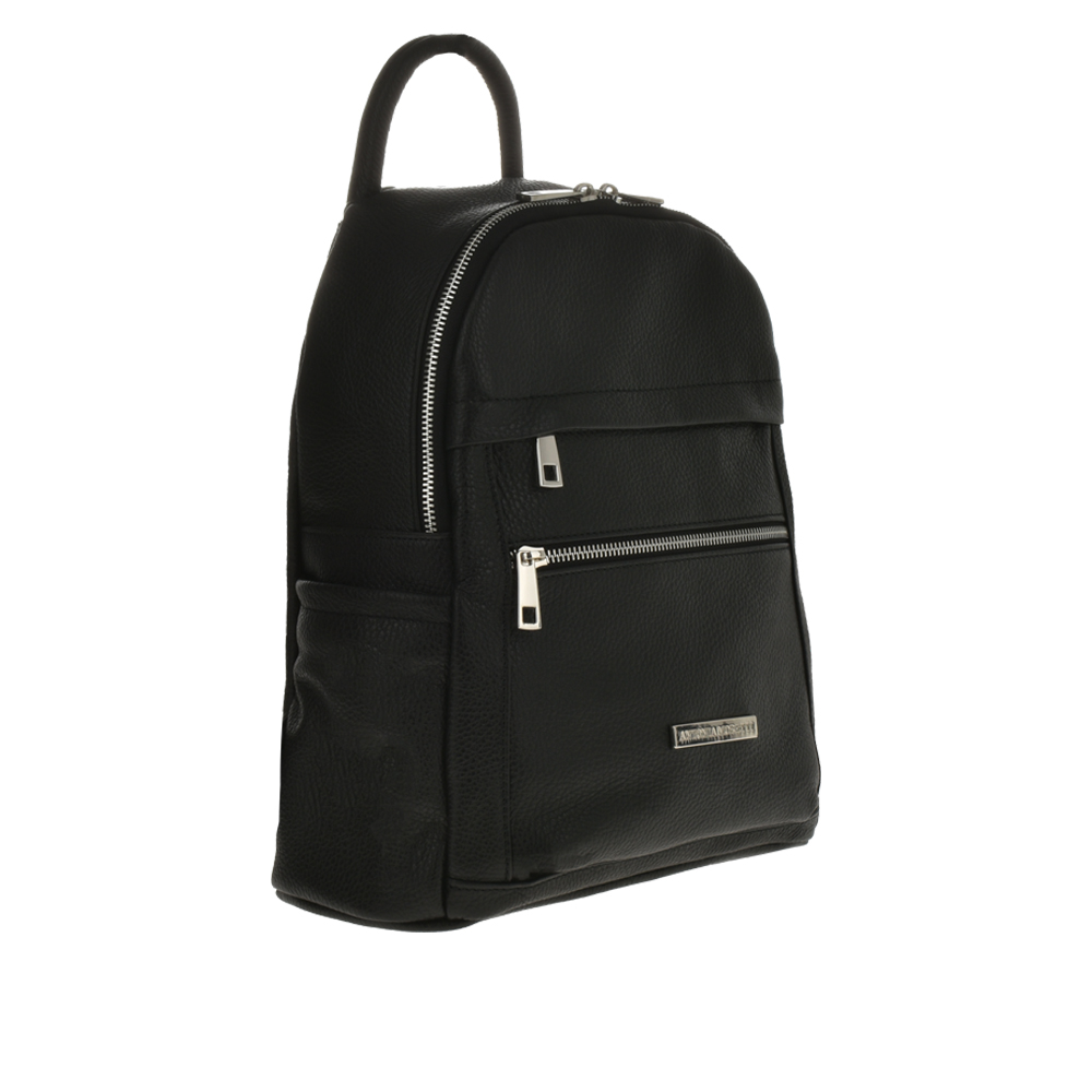 Rucsac dama din piele naturala Antonia Moretti AM1005, Negru, #2, Bagsy