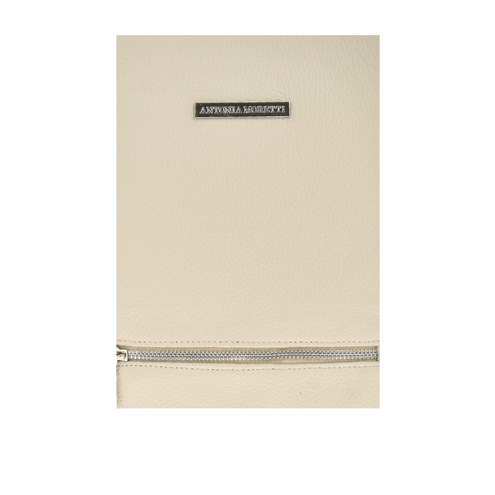 Rucsac dama din piele naturala Antonia Moretti AM1014, Bej, #5, Bagsy