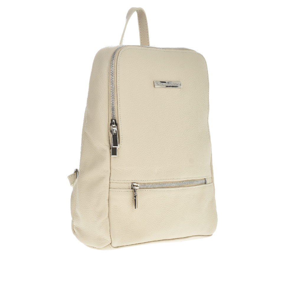 Rucsac dama din piele naturala Antonia Moretti AM1014, Bej, #2, Bagsy