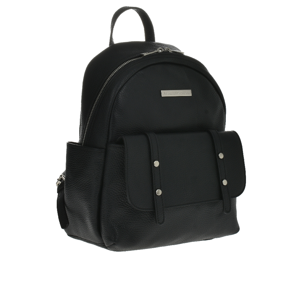 Rucsac dama din piele naturala Antonia Moretti AM1017, Negru, #2, Bagsy