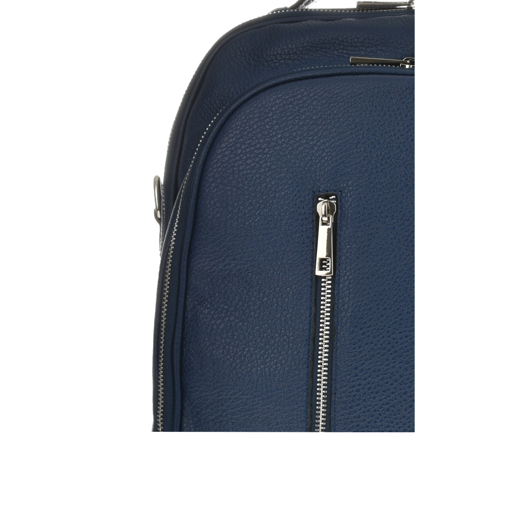 Rucsac dama din piele naturala Antonia Moretti AM1019, Albastru, #5, Bagsy