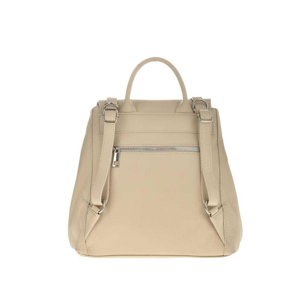 Rucsac dama din piele naturala Antonia Moretti AM1024, Bej, #3, Bagsy