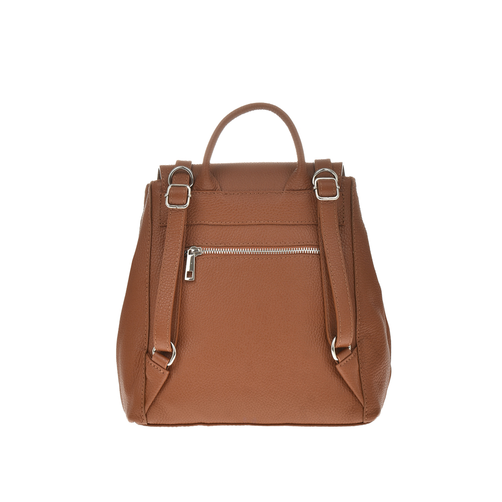 Rucsac dama din piele naturala Antonia Moretti AM1024, Cognac, #3, Bagsy