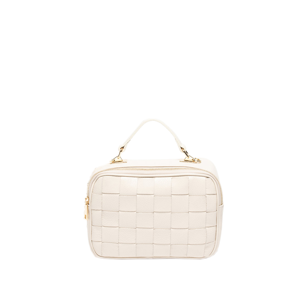 Geanta de umar din piele naturala Antonia Moretti AM1026, Bej, #1, Bagsy