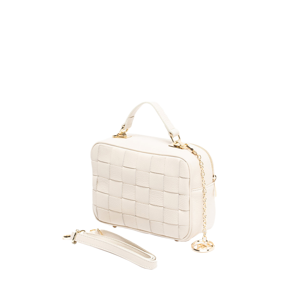 Geanta de umar din piele naturala Antonia Moretti AM1026, Bej, #2, Bagsy