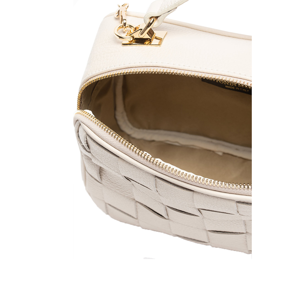 Geanta de umar din piele naturala Antonia Moretti AM1026, Bej, #3, Bagsy