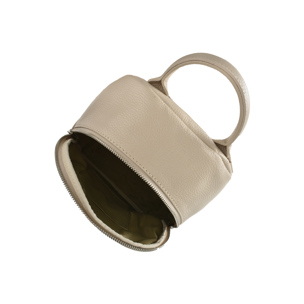 Rucsac dama din piele naturala Antonia Moretti AM1056, Bej, #4, Bagsy