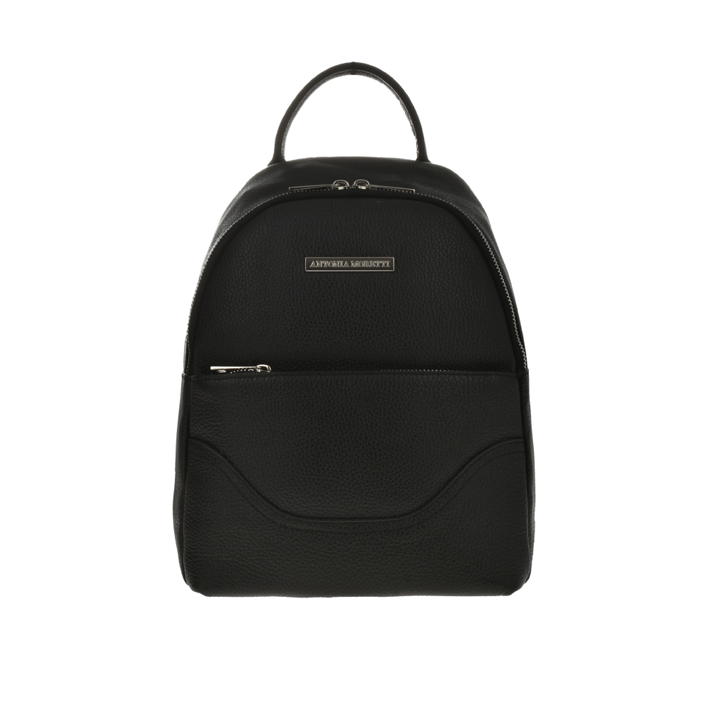 Rucsac dama din piele naturala Antonia Moretti AM1056, Negru, #1, Bagsy