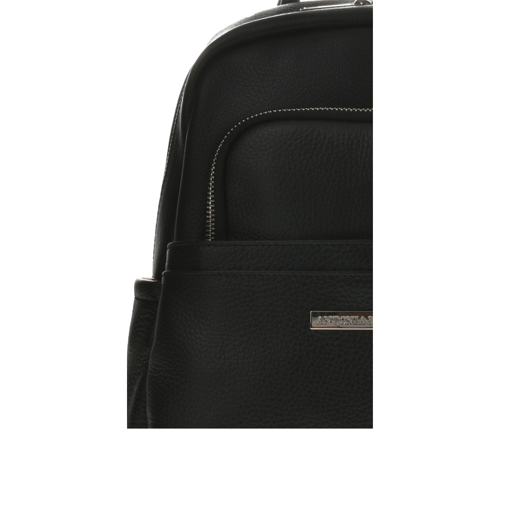 Rucsac dama din piele naturala Antonia Moretti AM1080, Negru, #4, Bagsy