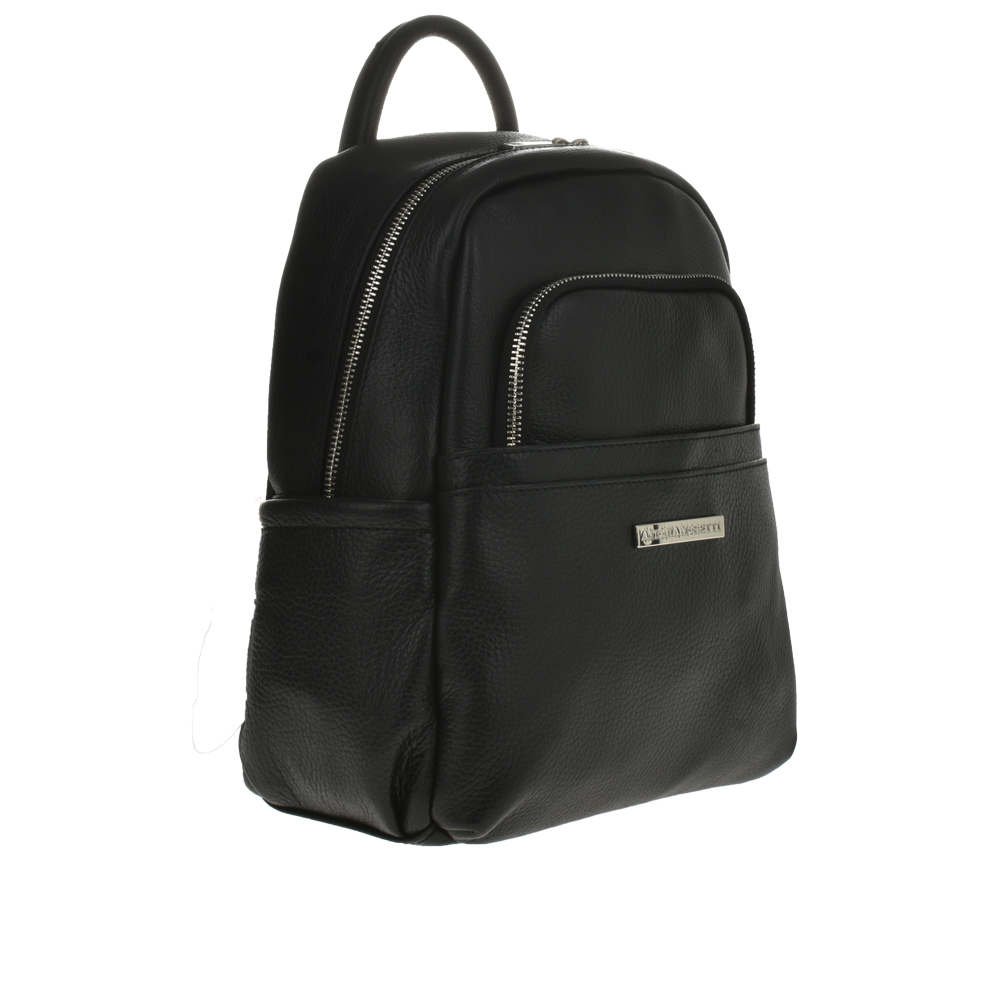 Rucsac dama din piele naturala Antonia Moretti AM1080, Negru, #2, Bagsy