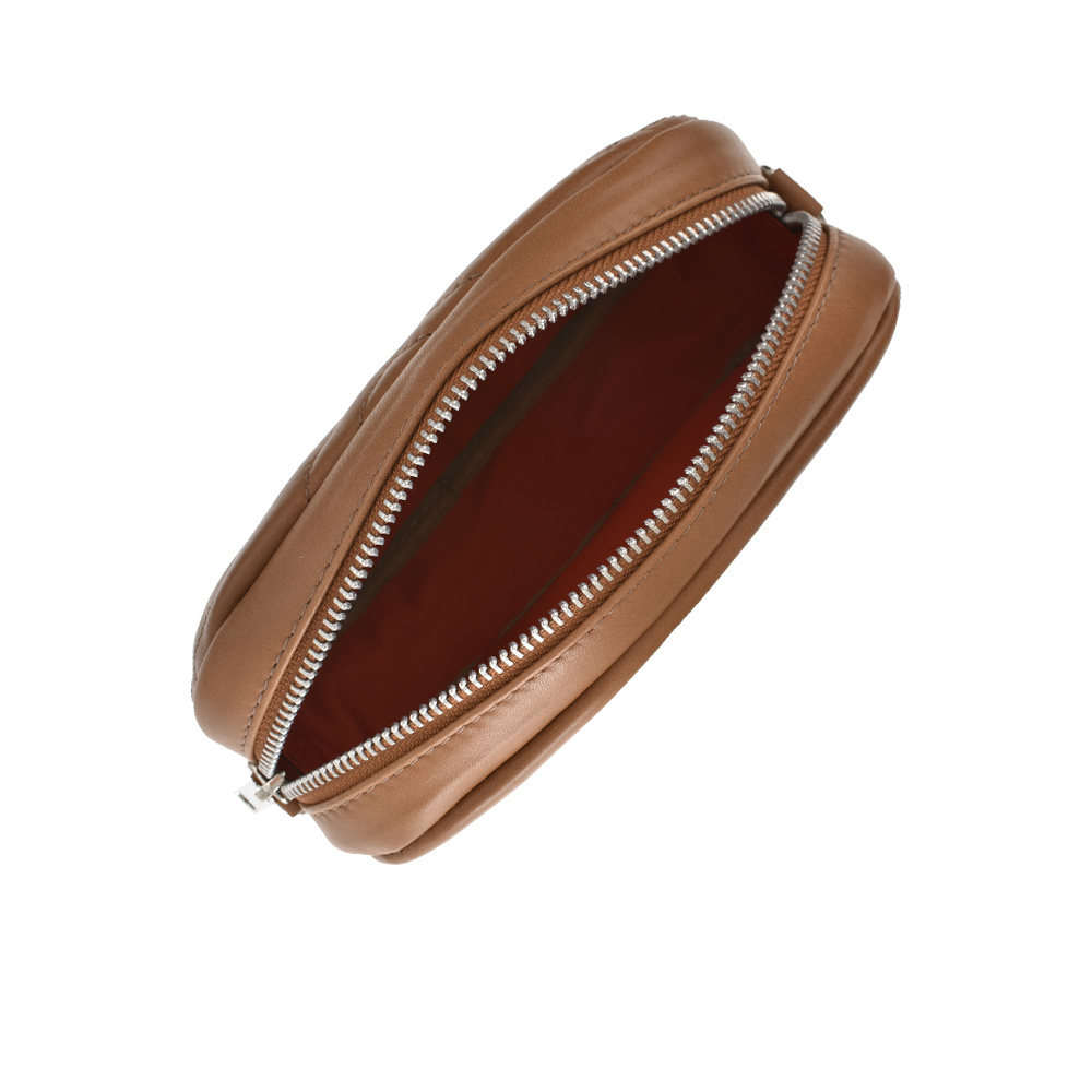 Geanta de umar din piele naturala Antonia Moretti AM1081, Grej, #5, Bagsy