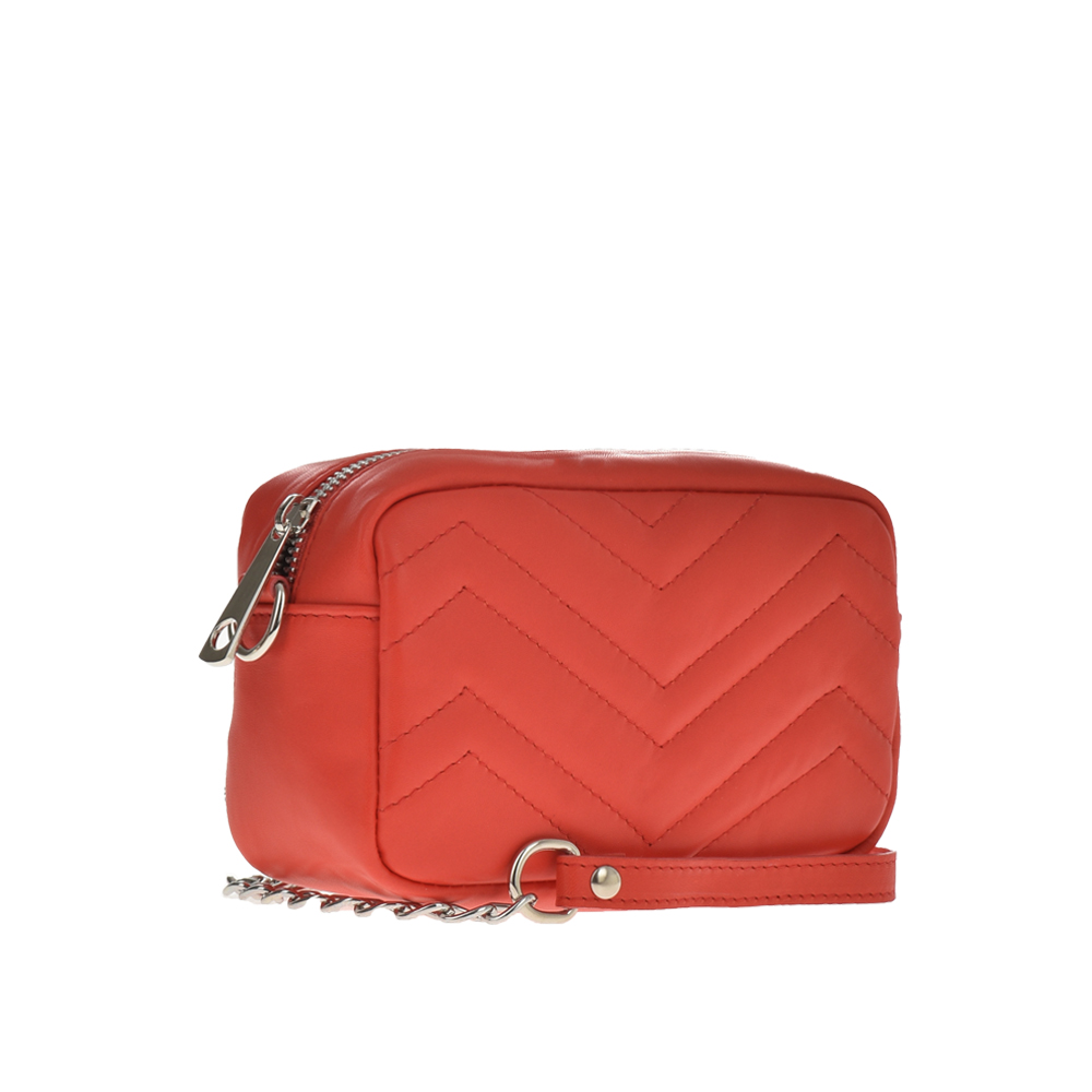 Geanta de umar din piele naturala Antonia Moretti AM1082, Portocaliu, #2, Bagsy