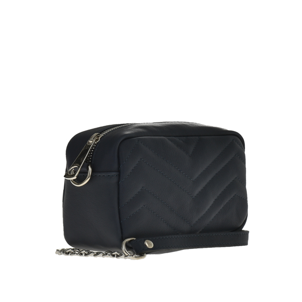 Geanta de umar din piele naturala Antonia Moretti AM1082, Albastru Inchis, #2, Bagsy