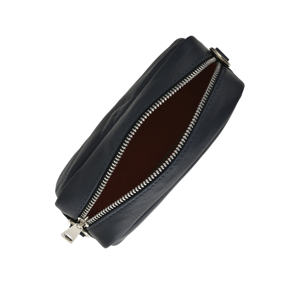 Geanta de umar din piele naturala Antonia Moretti AM1082, Albastru Inchis, #4, Bagsy