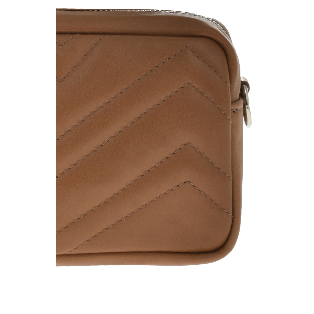 Geanta de umar din piele naturala Antonia Moretti AM1082, Grej, #5, Bagsy