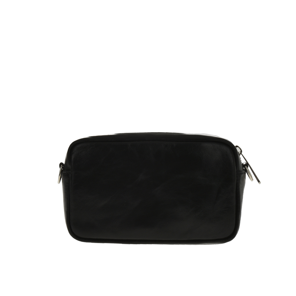 Geanta de umar din piele naturala Antonia Moretti AM1082, Negru, #3, Bagsy