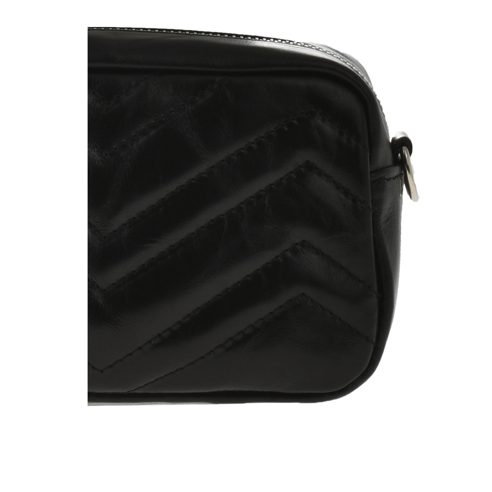 Geanta de umar din piele naturala Antonia Moretti AM1082, Negru, #5, Bagsy