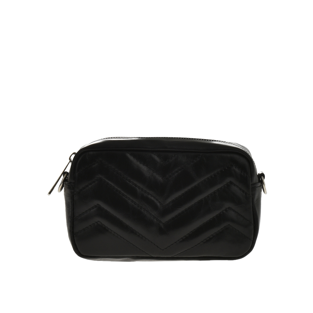 Geanta de umar din piele naturala Antonia Moretti AM1082, Negru, #1, Bagsy