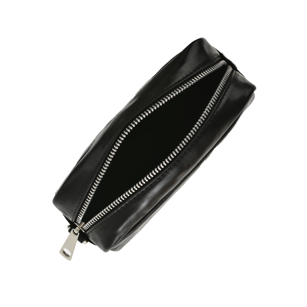 Geanta de umar din piele naturala Antonia Moretti AM1082, Negru, #4, Bagsy