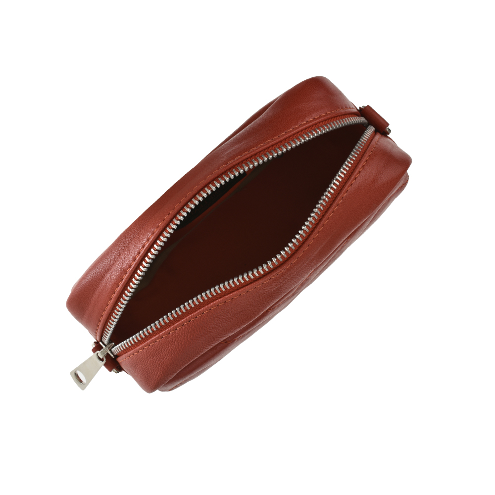 Geanta de umar din piele naturala Antonia Moretti AM1082, Rosu, #4, Bagsy