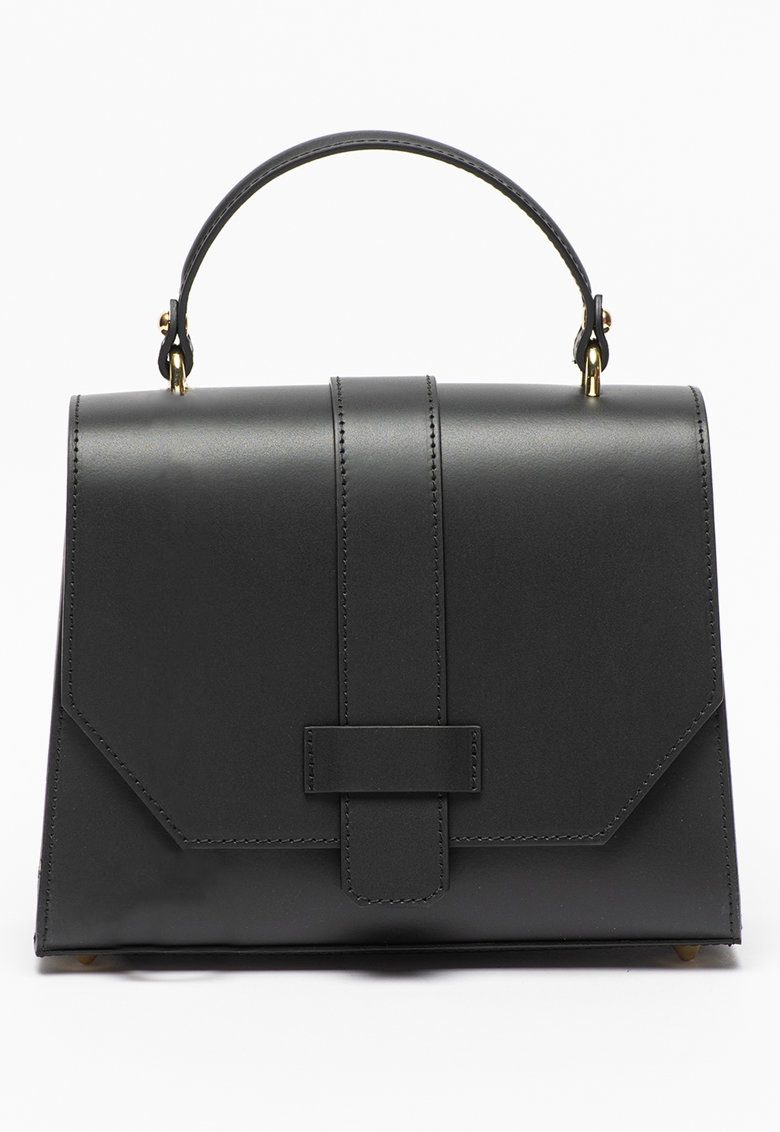 Geanta de mana din piele naturala Antonia Moretti AM1086, Negru, #1, Bagsy