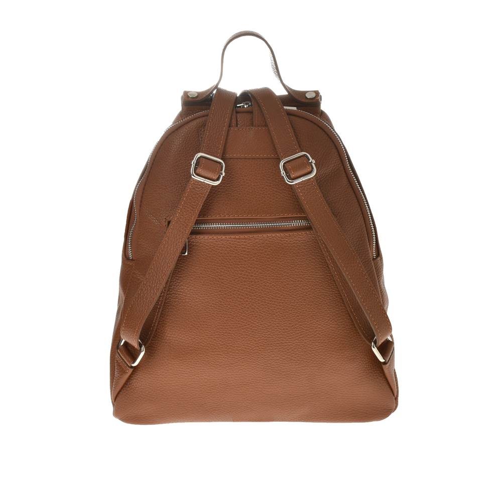Rucsac dama din piele naturala Antonia Moretti AM1095, Cognac, #3, Bagsy