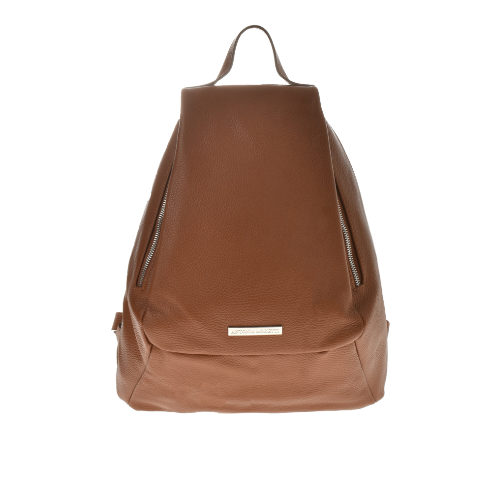 Rucsac dama din piele naturala Antonia Moretti AM1095, Cognac, #1, Bagsy