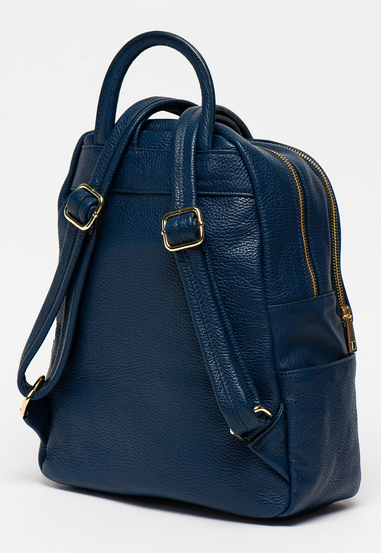 Rucsac dama din piele naturala Antonia Moretti AM1096, Albastru, #2, Bagsy