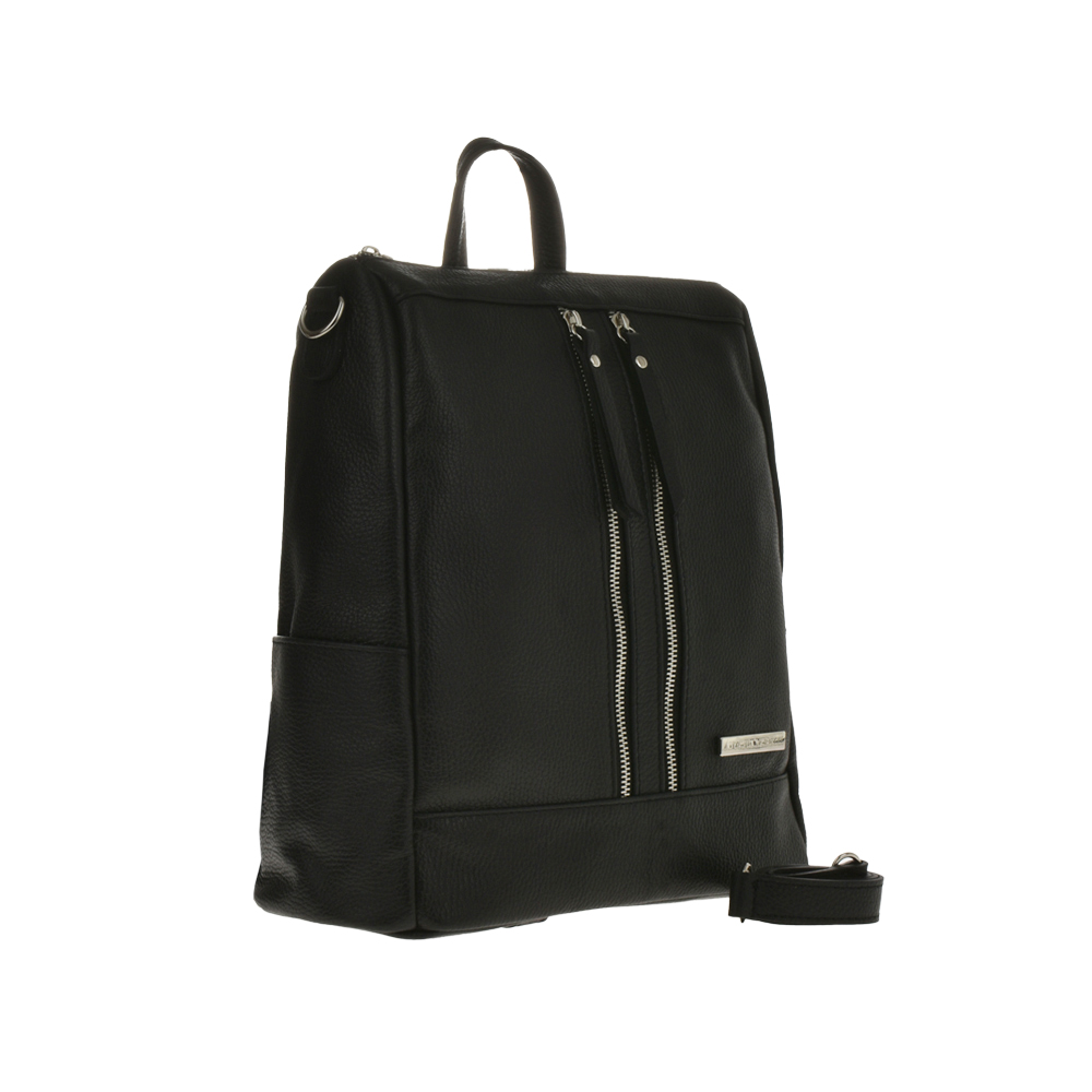 Rucsac dama din piele naturala Antonia Moretti AM1099, Negru, #2, Bagsy