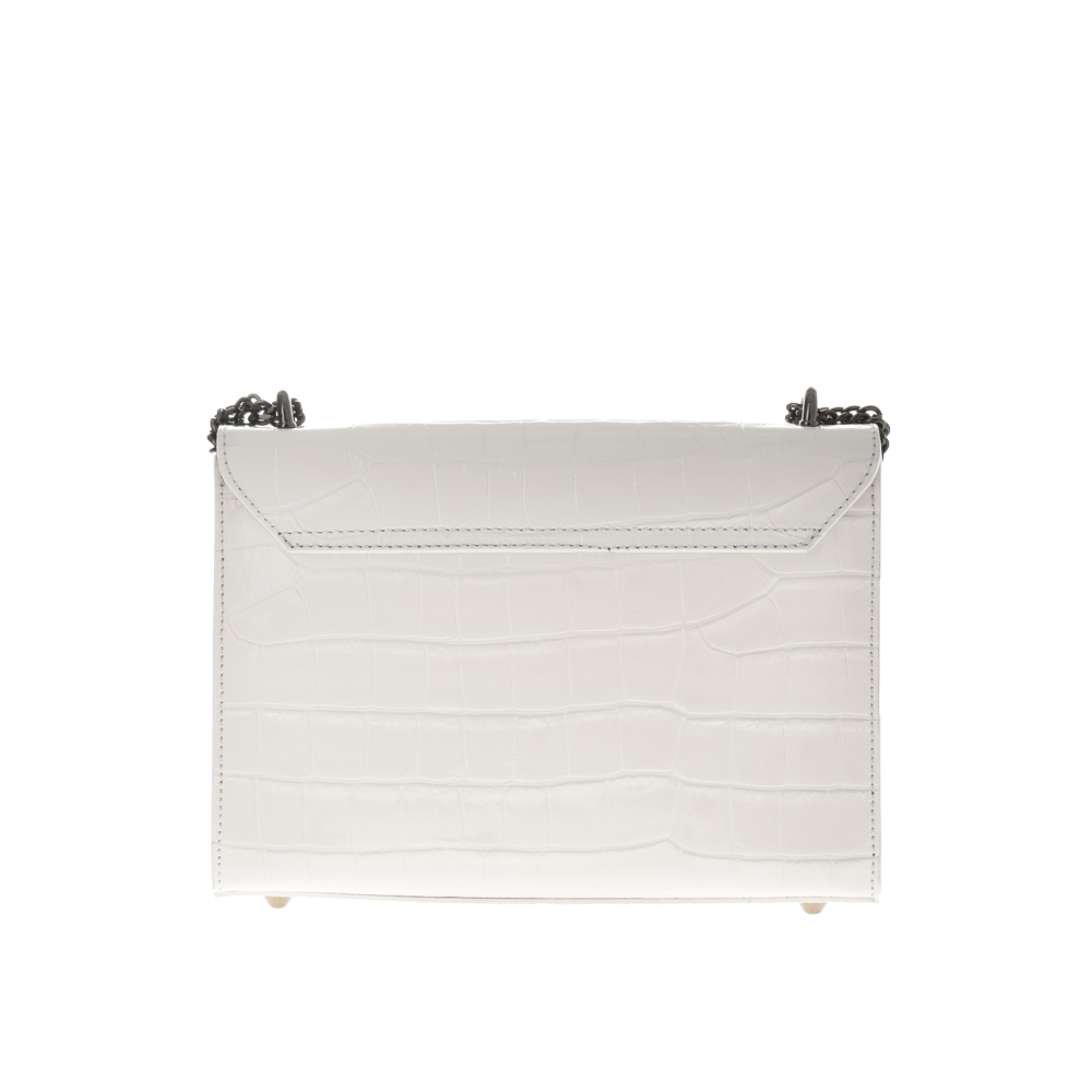 Geana de umar din piele naturala Antonia Moretti AM1103, Alb, #3, Bagsy