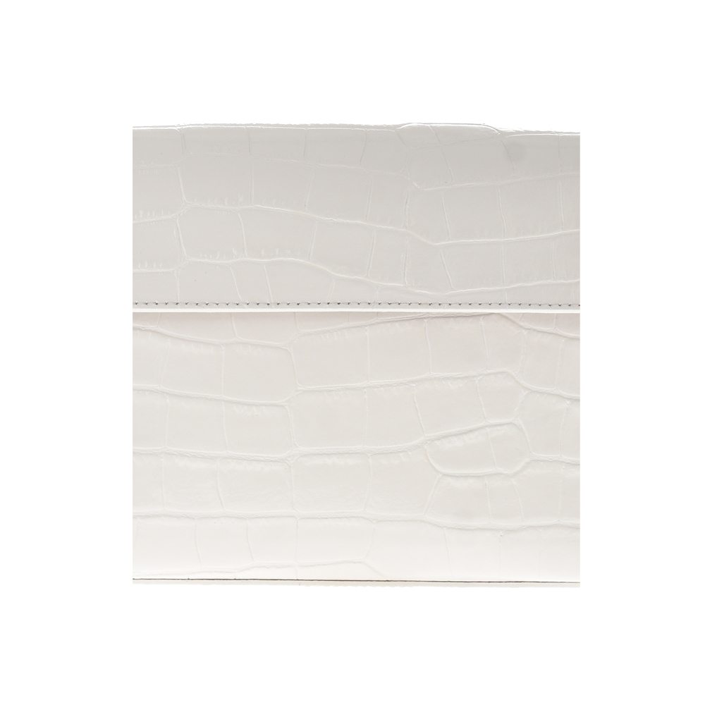 Geana de umar din piele naturala Antonia Moretti AM1103, Alb, #5, Bagsy