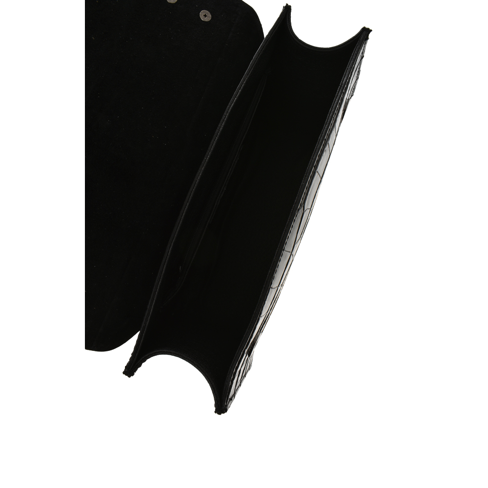 Geana de umar din piele naturala Antonia Moretti AM1103, Negru, #4, Bagsy