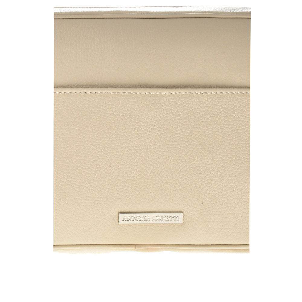 Geanta de umar din piele naturala Antonia Moretti AM1104, Bej, #5, Bagsy
