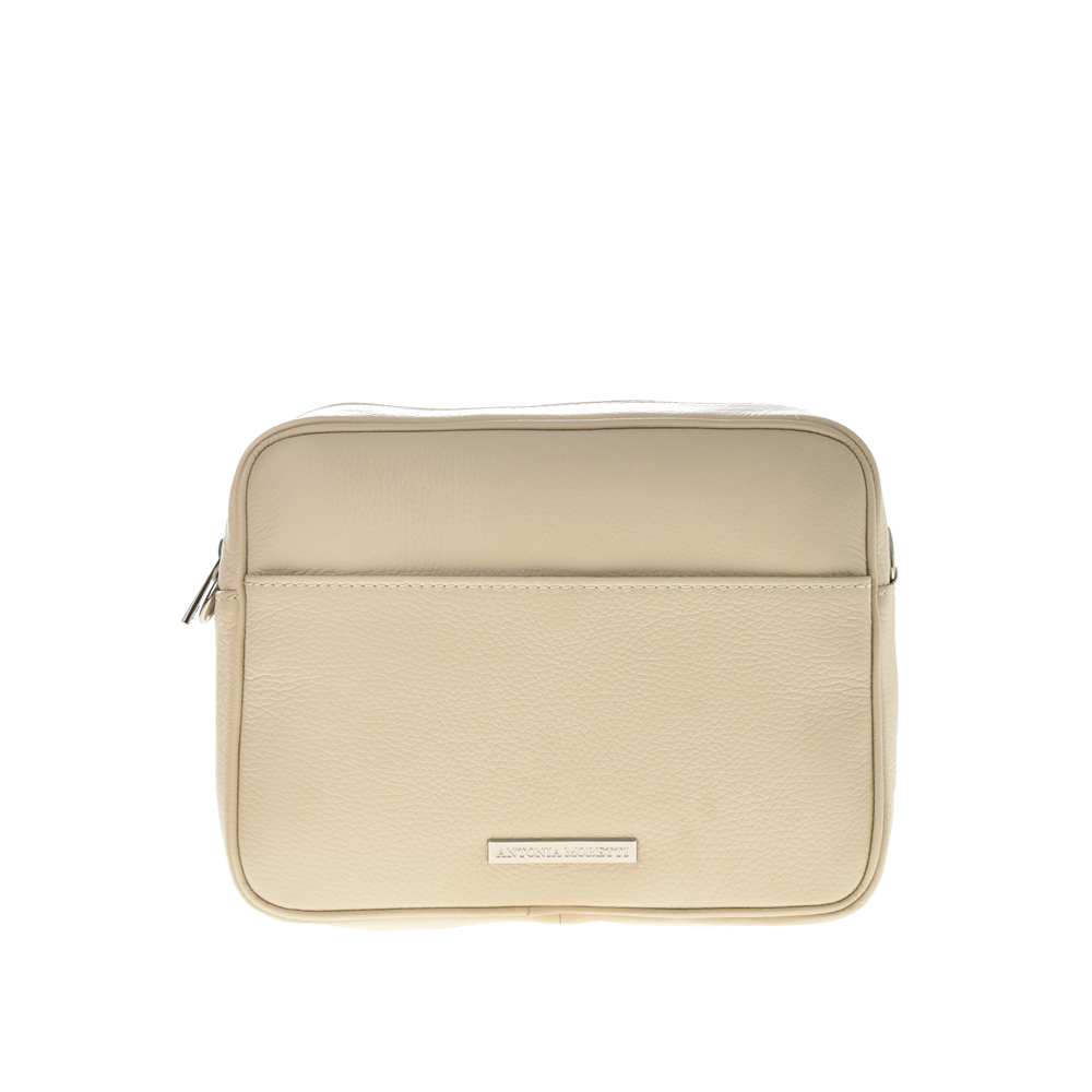 Geanta de umar din piele naturala Antonia Moretti AM1104, Bej, #1, Bagsy