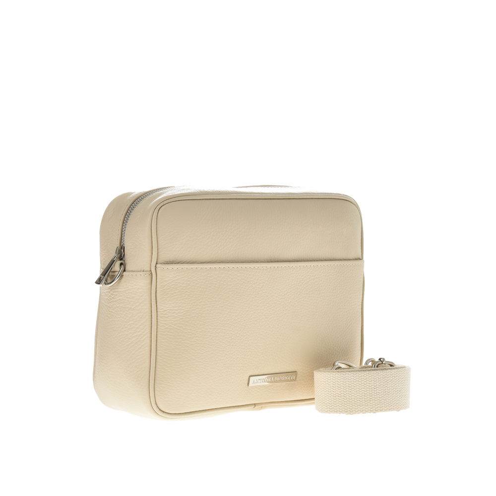 Geanta de umar din piele naturala Antonia Moretti AM1104, Bej, #2, Bagsy