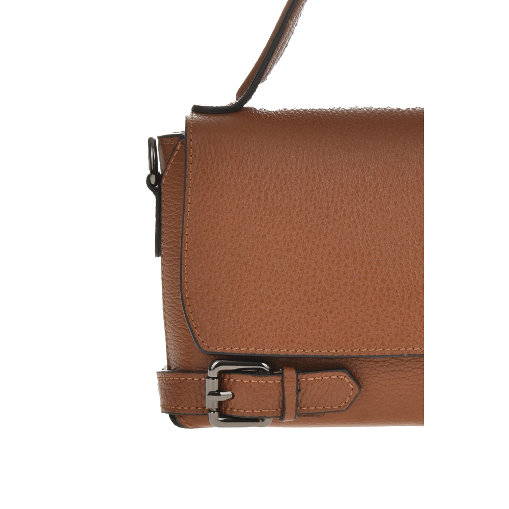 Geanta de mana din piele naturala Antonia Moretti AM1122, Cognac, #5, Bagsy