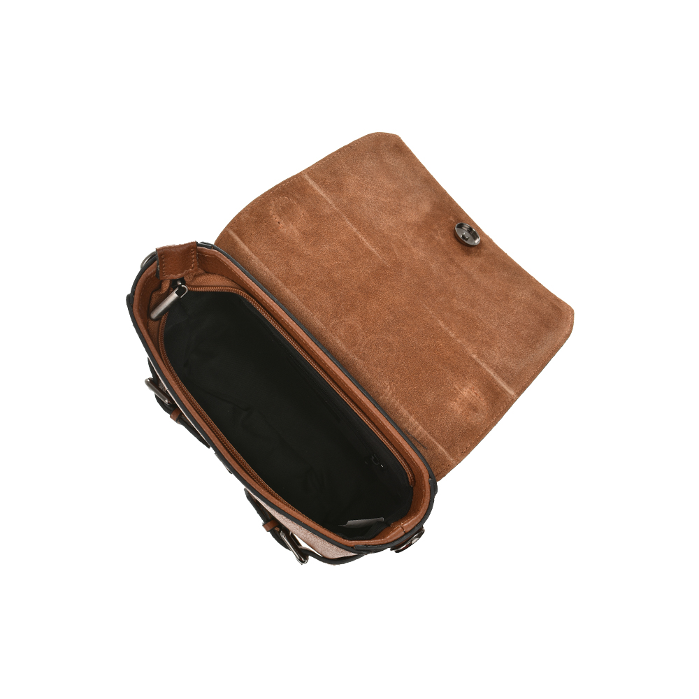 Geanta de mana din piele naturala Antonia Moretti AM1122, Cognac, #4, Bagsy