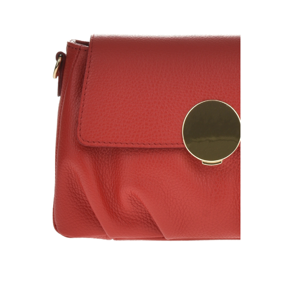 Geanta de umar din piele naturala Antonia Moretti AM1124, Rosu, #5, Bagsy